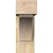 Ekena Millwork Thorton Block Rough Sawn Bracket w/ Offset Brace, Douglas Fir, 6"W x 16"D x 16"H BKT0604X16X16THR05RDF - alternate 4